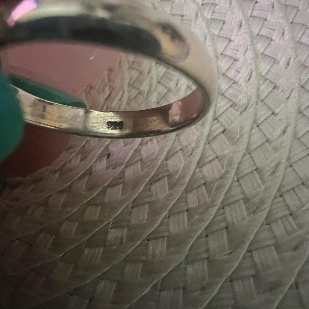 Solid .925 Sterling Pirate Black Skull and Crossbones Ring - Picture 7 of 7